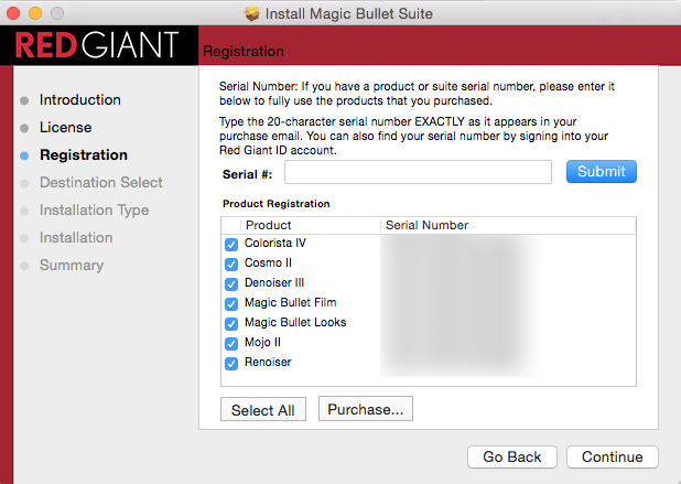 delete red giant serial key manaly